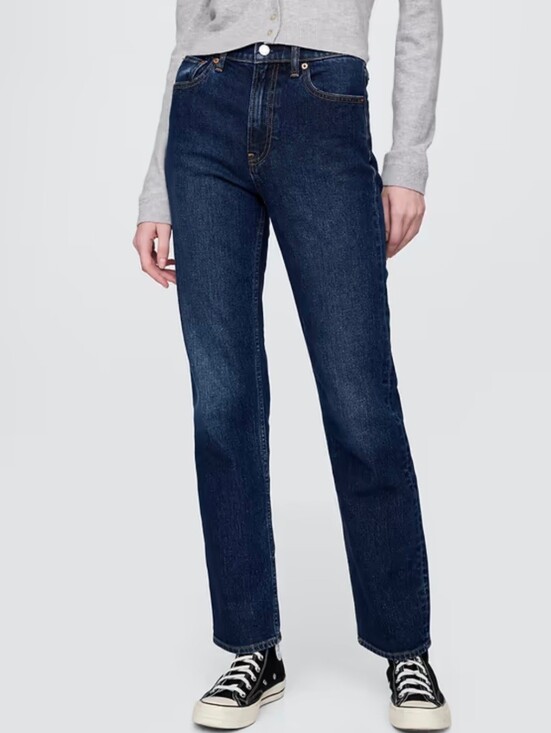 GAP Denim - GAP Dark 90s Straight Leg High Rise Jeans. Size 4. #JW